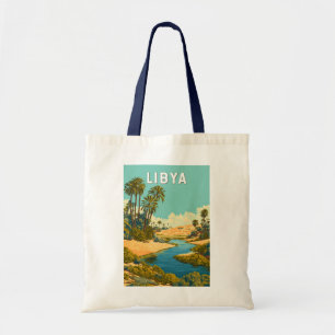 Tote Bag Illustration de voyage vintage Libye