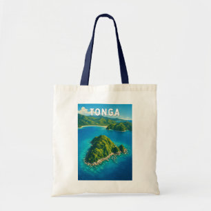 Tote Bag Illustration de voyage vintage sur Tonga