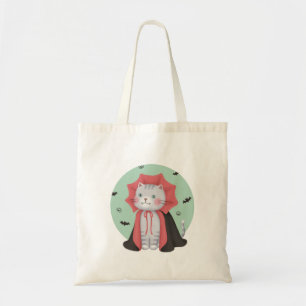 Tote Bag Illustration d'Halloween : Vampire Cat