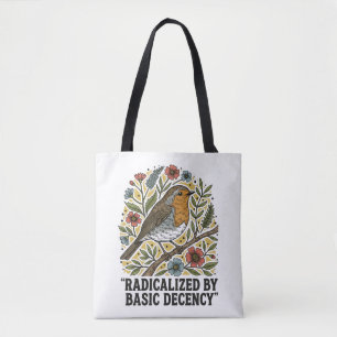 Tote Bag Illustration d'oiseau d'art folklorique pour la ju