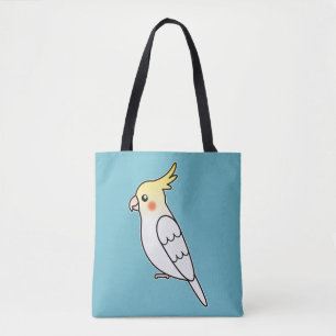 Tote Bag Illustration d'oiseau de dessin animé Cute Lutino 