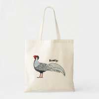 Illustration d'oiseau faisan d'argent