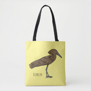 Tote Bag Illustration d'oiseau Hamerkop