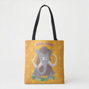 Tote Bag Illustration drôle de mammouth laineux