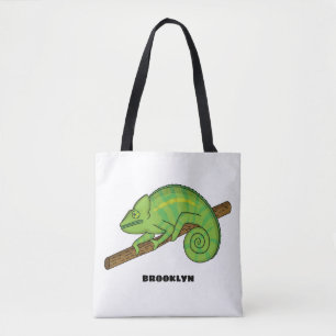 Tote Bag Illustration du caméléon de la parson