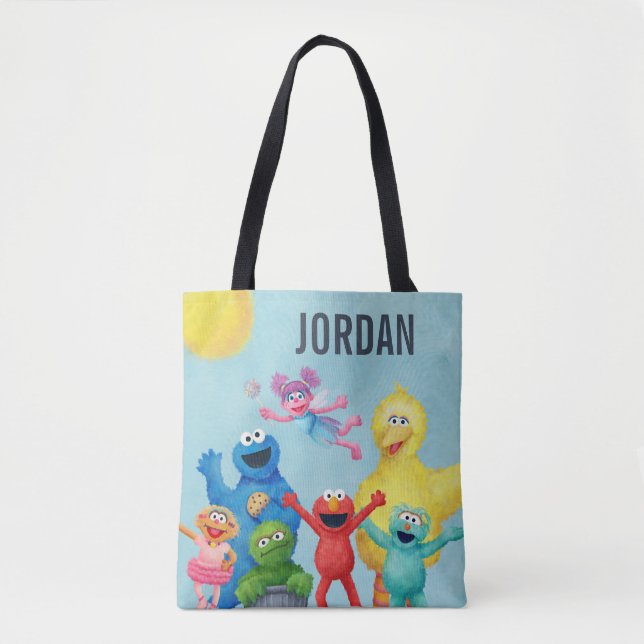 Tote Bag Illustration du caractère de rue Sésame (Devant)