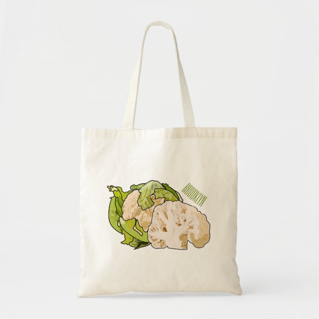 Tote Bag Illustration du chou-fleur (Devant)