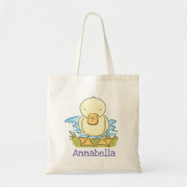 Tote Bag Illustration du dessin animé du canard jaune mou