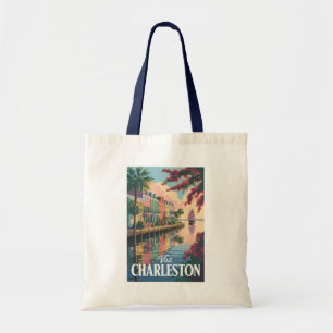 Tote Bag Illustration du front de mer de Charleston Carolin