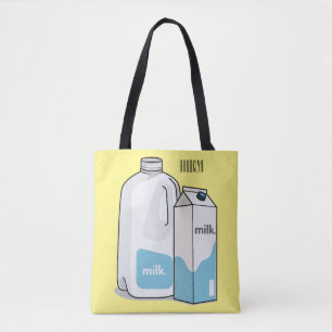 Tote Bag Illustration du lait