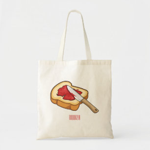 Tote Bag Illustration du pain et de la confiture