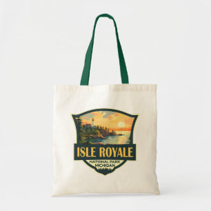Tote Bag Illustration du parc national de l'Isle Royale Bad