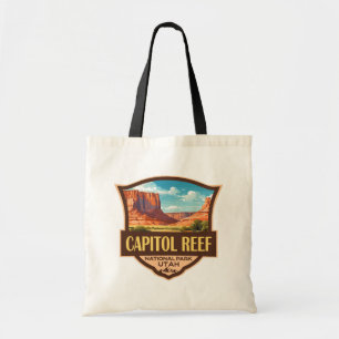 Tote Bag Illustration du parc national du récif du Capitol 