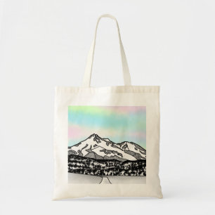 Tote Bag Illustration du paysage du mont Shasta