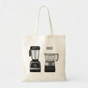 Tote Bag Illustration du processeur et du mixeur alimentair
