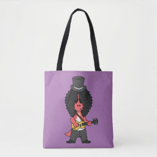 Tote Bag Illustration D'Un Allosaurus Habillé En Étoile Roc