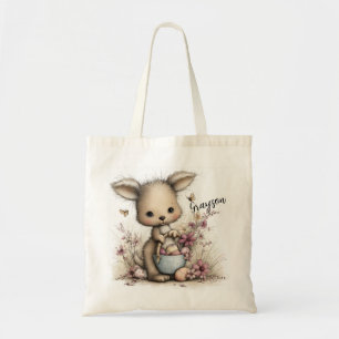 Tote Bag Illustration d'un bébé kangourou adorable 