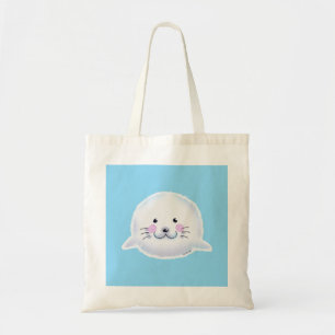 Tote Bag Illustration d'un bébé phoque mignon et duveteux