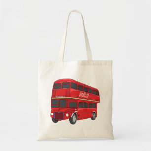 Tote Bag Illustration d'un bus à deux étages