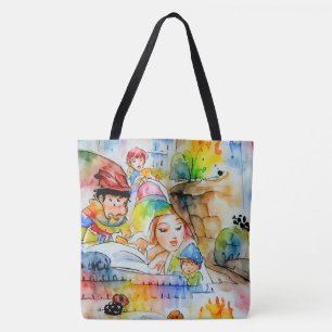 Tote Bag Illustration d'un conte de fées de Whimsical