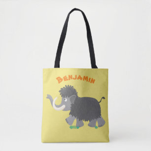 Tote Bag Illustration d'un mammouth laineux mou