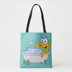 Tote Bag Illustration D'Un Monstre De Loch Ness De Bain.