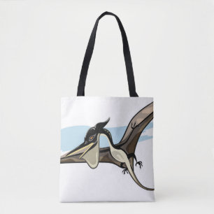 Tote Bag Illustration D'Un Pteranodon Dinosaure.