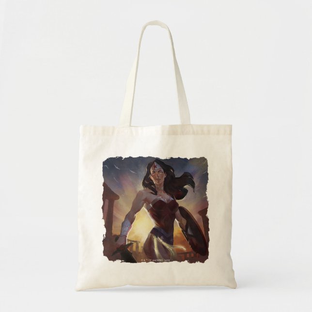 Tote Bag Illustration d'une femme en crise infinie (Devant)