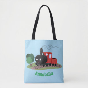Tote Bag Illustration d'une locomotive à vapeur mûre