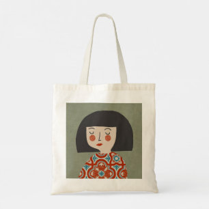 Tote Bag Illustration féminine graphique mignon