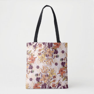 Tote Bag Illustration Floral Light Raster