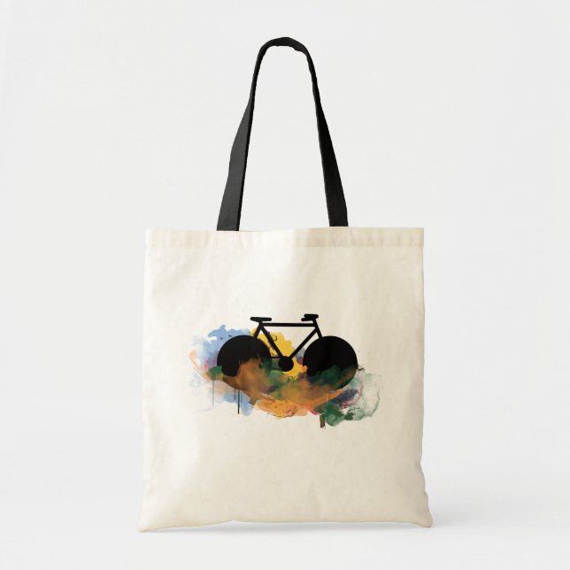 Tote Bag illustration graphique de vélo urbain (Devant)