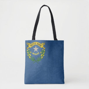 Tote Bag Illustration grunge de drapeau d'état du Nevada