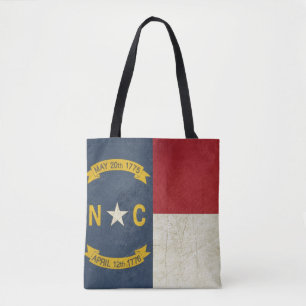 Tote Bag Illustration grunge de la Caroline du Nord