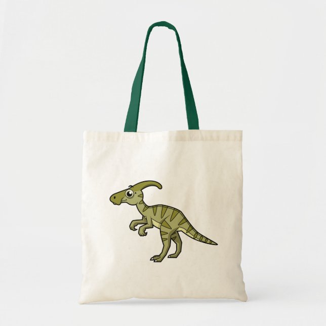 Tote Bag Illustration Mignonne D'Un Parasaurolophus Dinosau (Devant)
