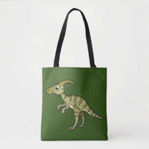 Tote Bag Illustration Mignonne D'Un Parasaurolophus Dinosau