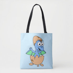 Tote Bag Illustration Mignonne D'Une Éclosion De Ptérodacty