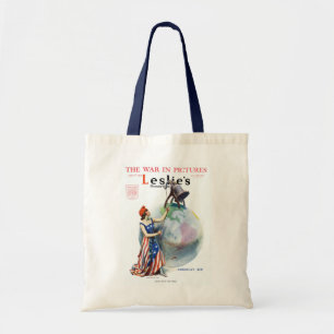 Tote Bag Illustration patriotique vintage de Lady Liberty p