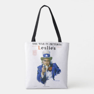 Tote Bag Illustration patriotique vintage de l'oncle Sam po