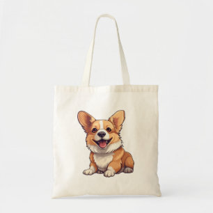 Tote Bag Illustration pour chien de dessin