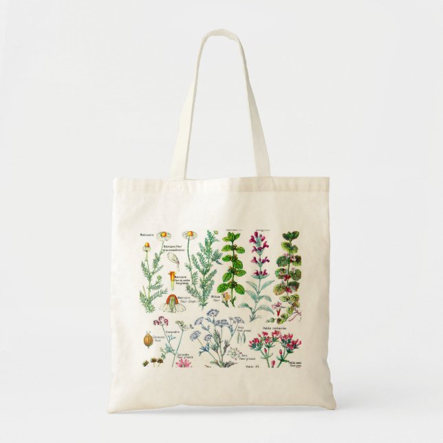 Tote Bag Illustrations botaniques - Larousse Plante (Devant)