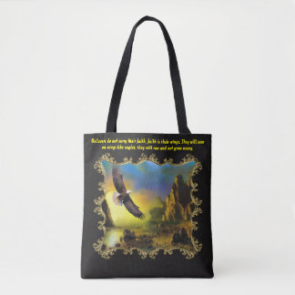Tote Bag Ils monteront sur des ailes comme des aigles.