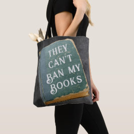 Tote Bag Ils ne peuvent pas interdire mes livres