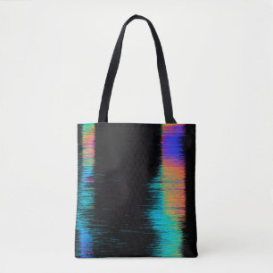 Tote Bag Image Abstraite de l'écran LED rayé. Fractionnemen