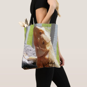 Tote Bag Image barbue personnalisée adorable de dragon