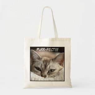 Tote Bag Image de chat de gros plan adorable