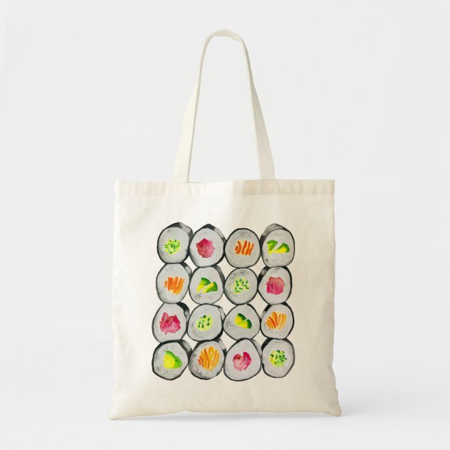 Tote Bag Image de sushi mignon (Devant)