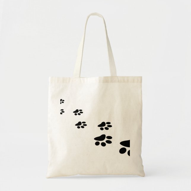 Tote Bag image de trait de familier (Devant)