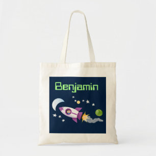 Tote Bag Image d'un mignon garçon en fusées