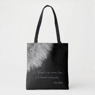 Tote Bag Image en noir et blanc d'une tête de semence de pi